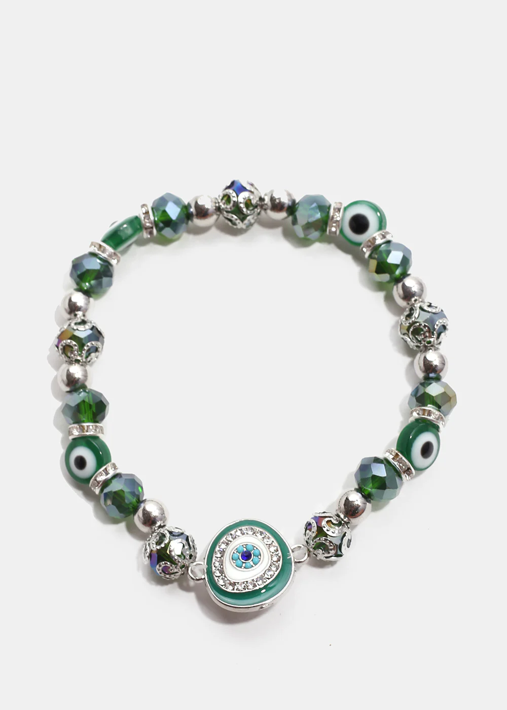 Dark Colored Evil Eye Bead Bracelet - Image 12