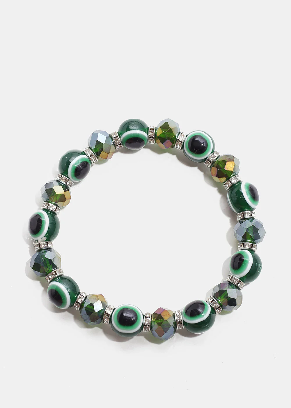 Dark Colored Evil Eye Bead Bracelet - Image 12