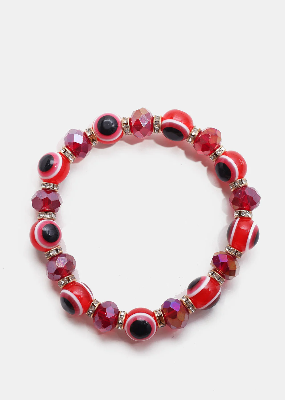 Dark Colored Evil Eye Bead Bracelet - Image 2