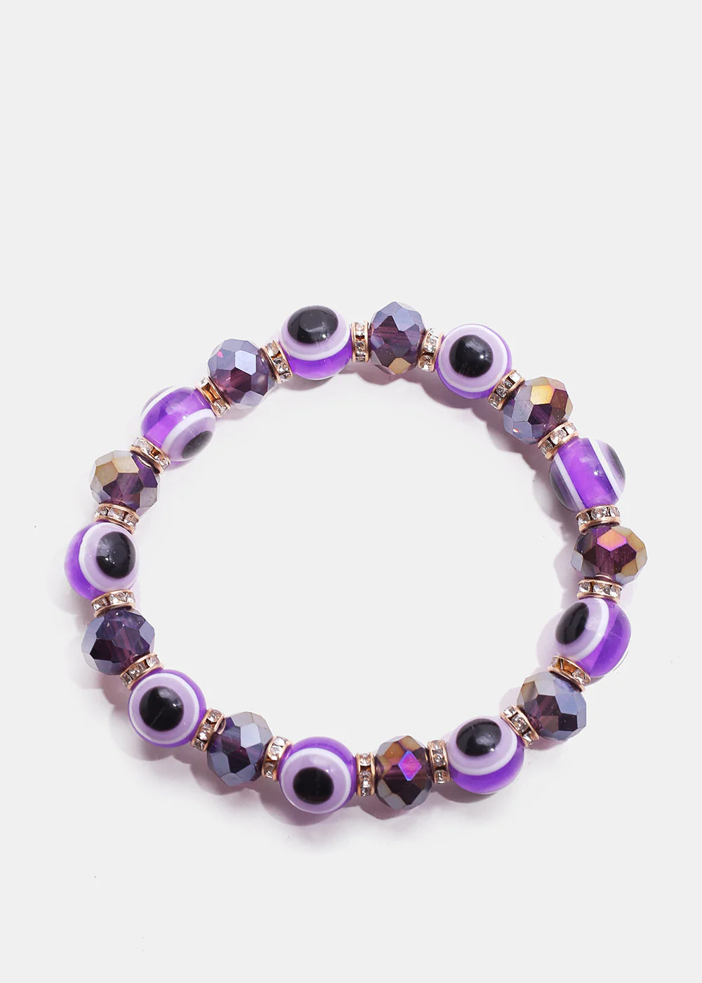 Dark Colored Evil Eye Bead Bracelet - Image 4