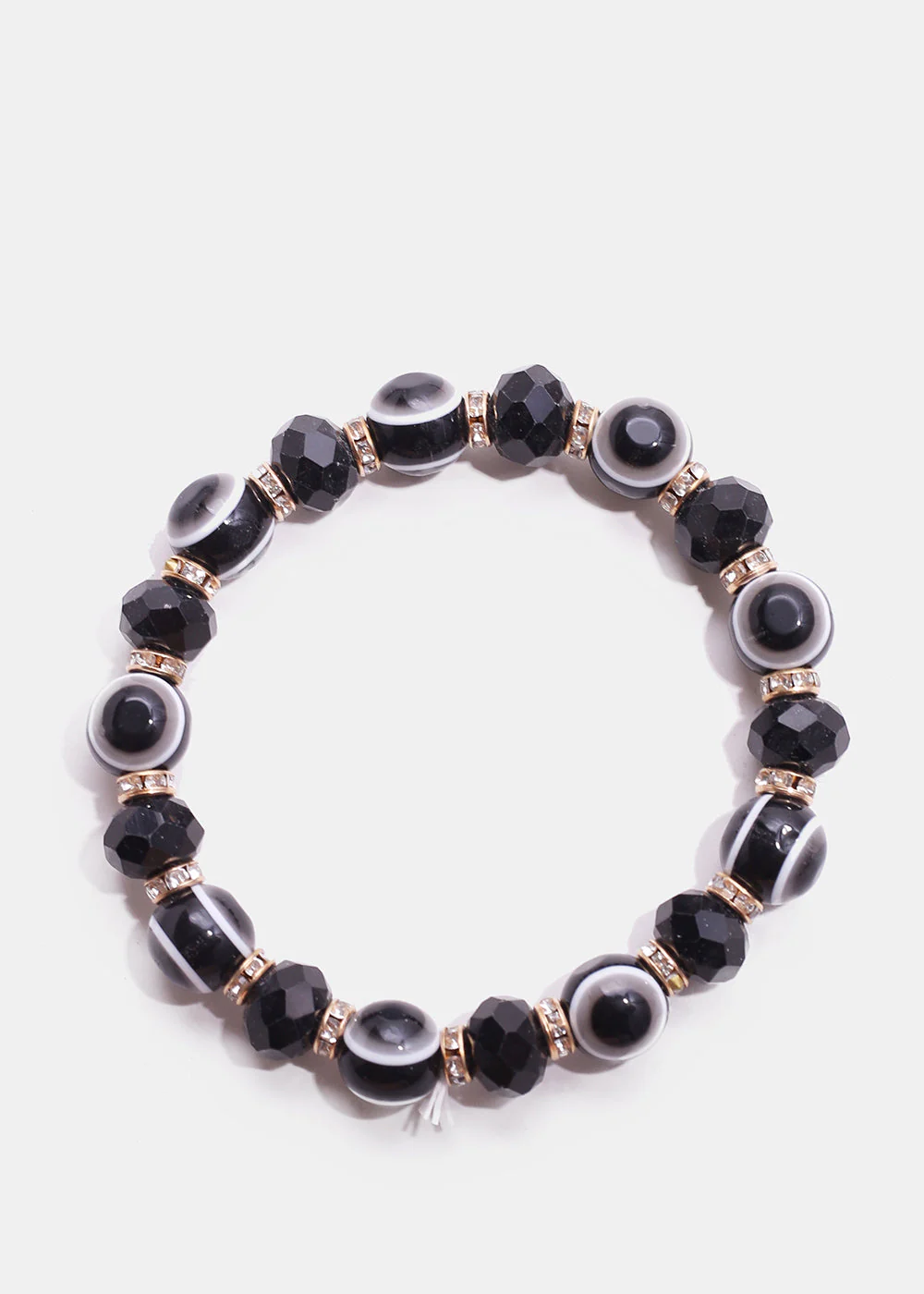 Dark Colored Evil Eye Bead Bracelet - Image 5