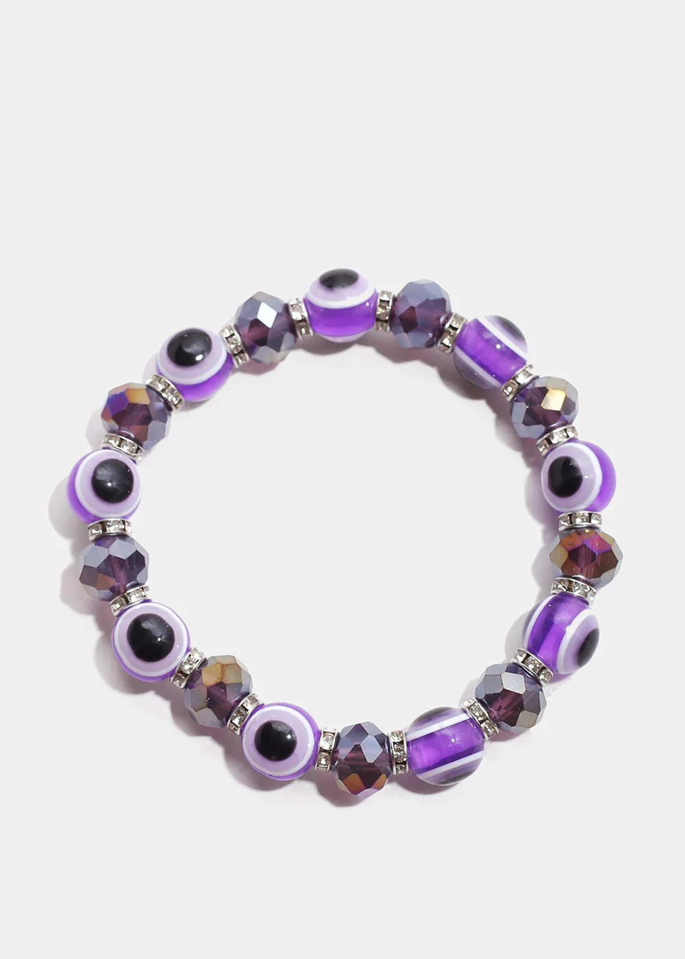 Dark Colored Evil Eye Bead Bracelet - Image 8