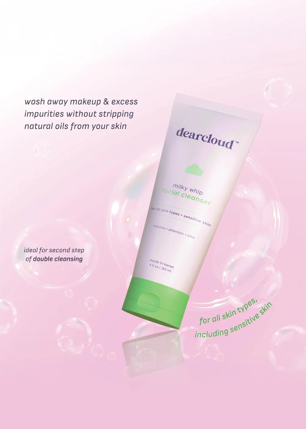 dearcloud Milky Whip Facial Cleanser 150ml - Image 2