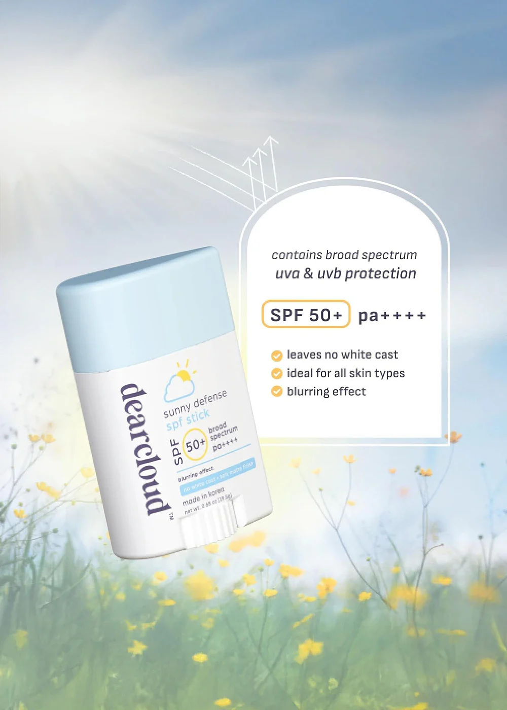 dearcloud Sunny Defense SPF Sun Stick 19.5g - Image 2