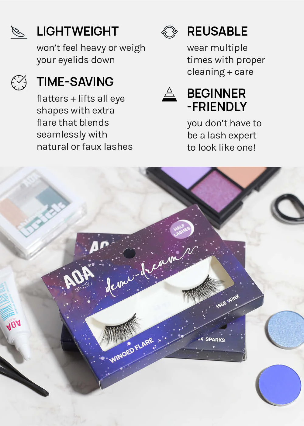 Demi-Dream Half Lashes – HalfMoon - Image 7