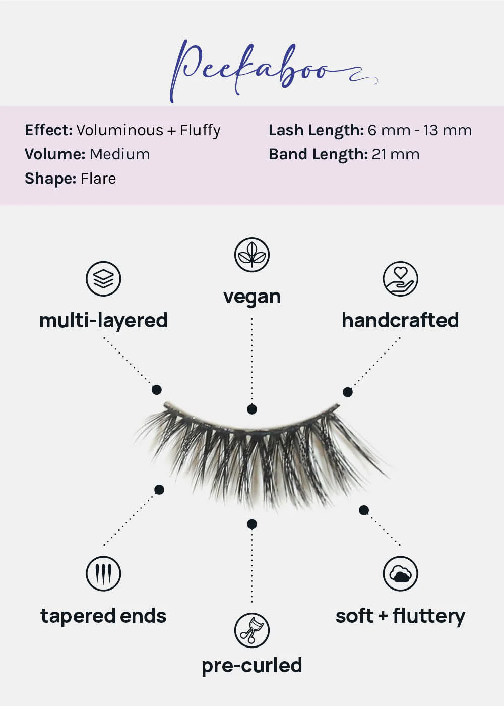 Demi-Dream Half Lashes – Peekaboo - Image 4