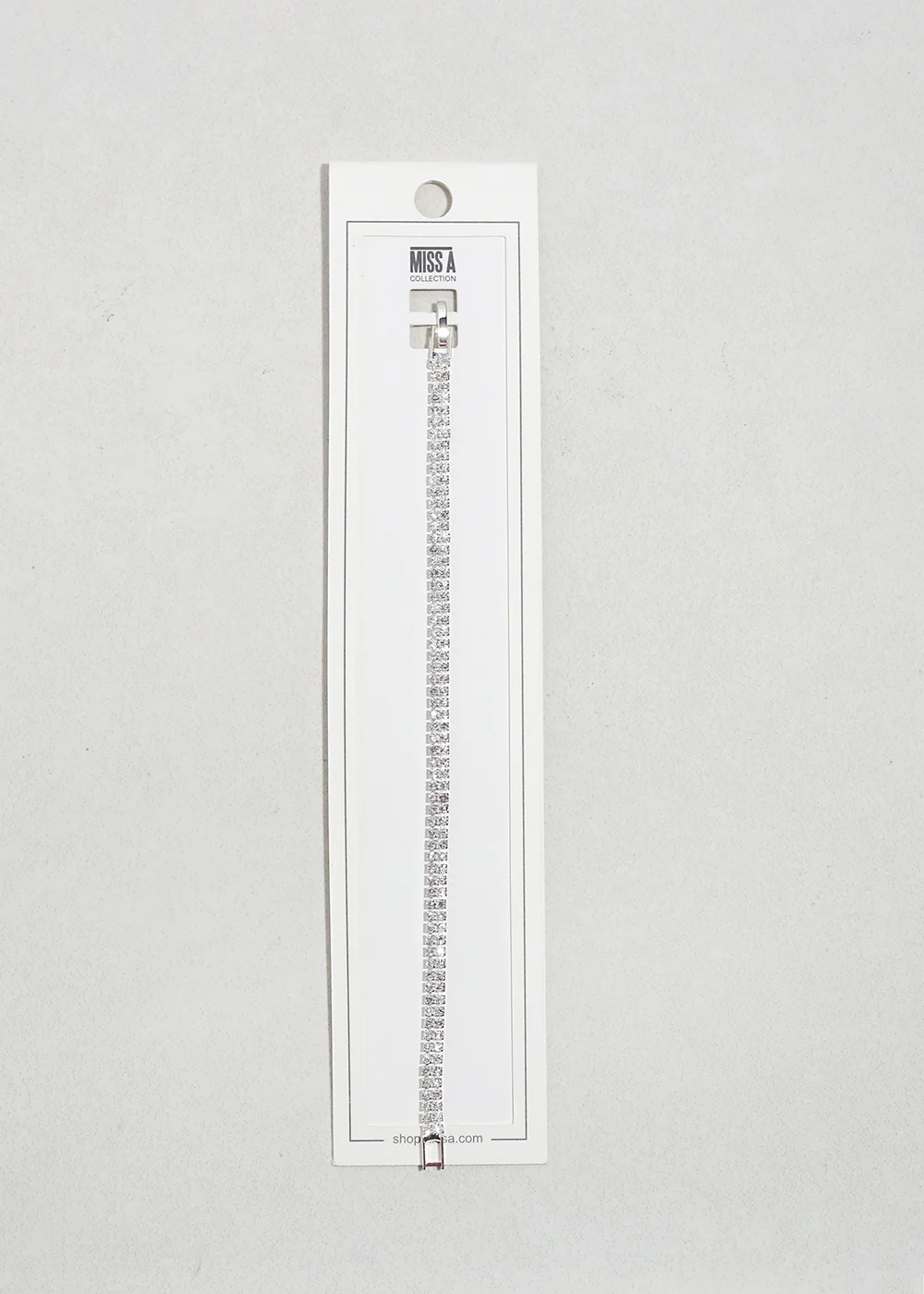 Double Row Rhinestone Tennis Bracelet - Image 3