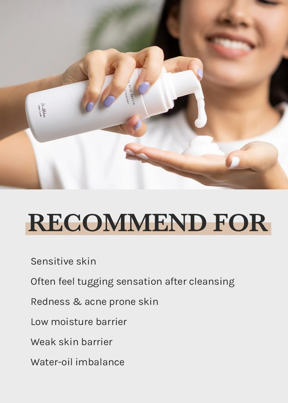 Dr. Althea Amino Acid Gentle Bubble Cleanser 140ml - Image 5