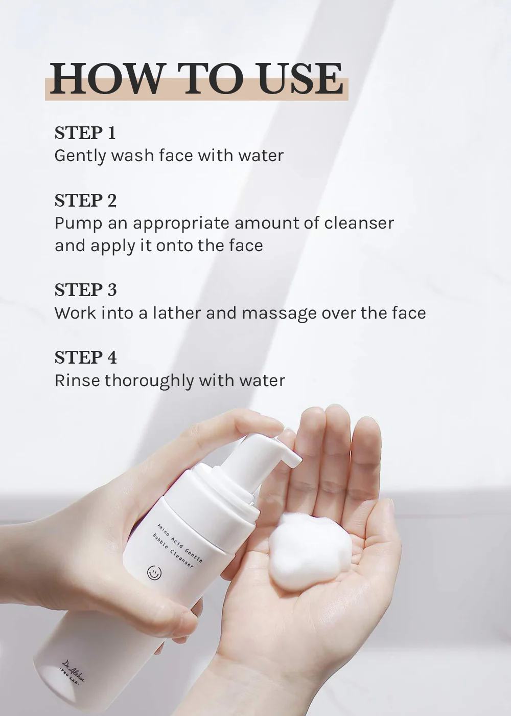 Dr. Althea Amino Acid Gentle Bubble Cleanser 140ml - Image 6
