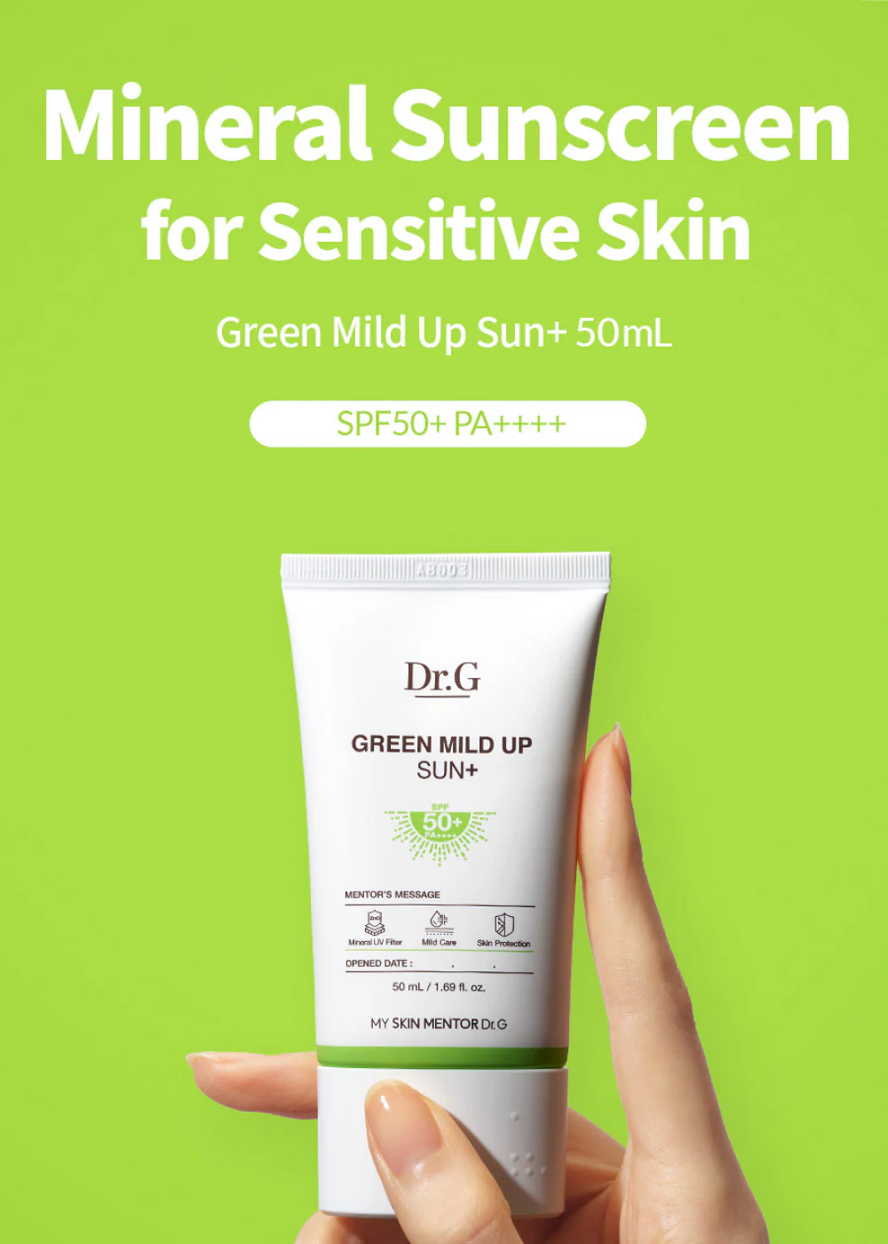 Dr.G Green Mild Up Sun+ 50ml - Image 3