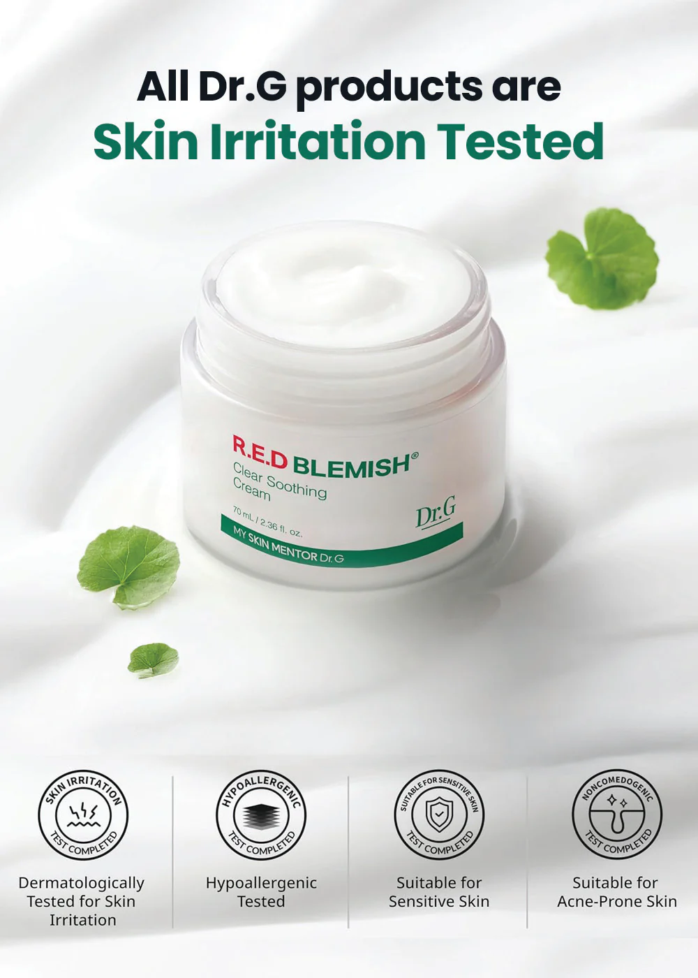 Dr.G R.E.D Blemish Clear Soothing Cream 70ml - Image 4