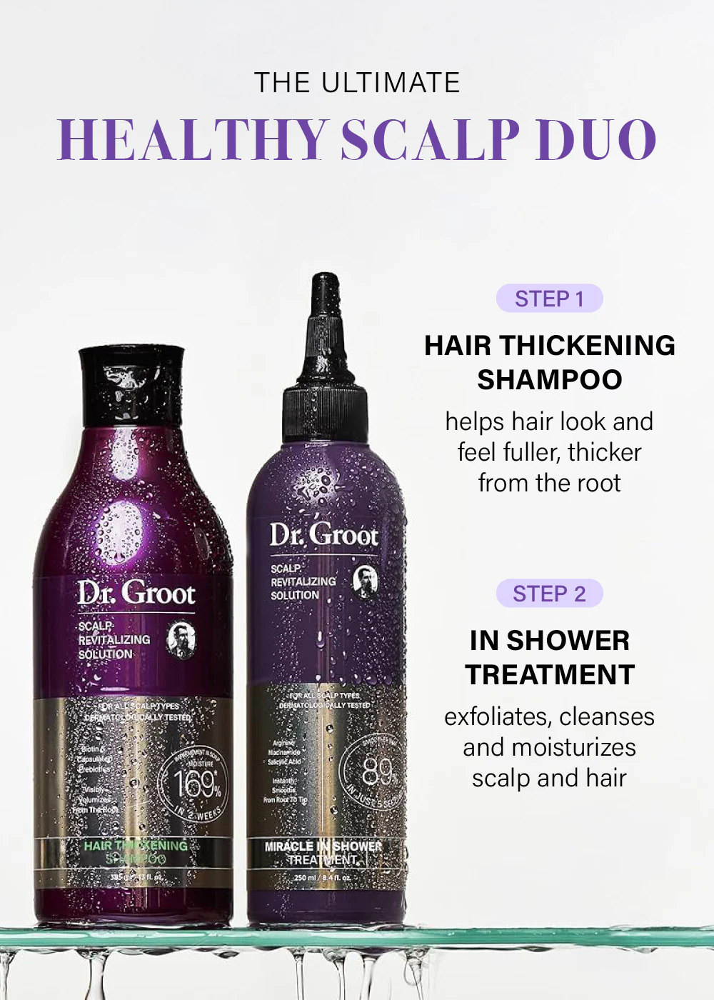 Dr. Groot Scalp Revitalizing Solution Hair Thickening Shampoo 385ml - Image 4