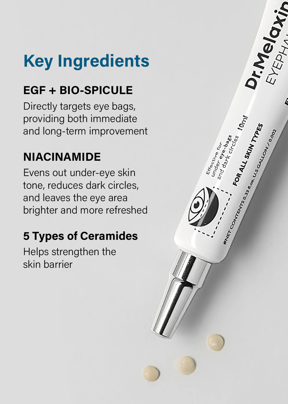 Dr. Melaxin Eyephalt Eyecream for Eyebags 10ml - Image 4