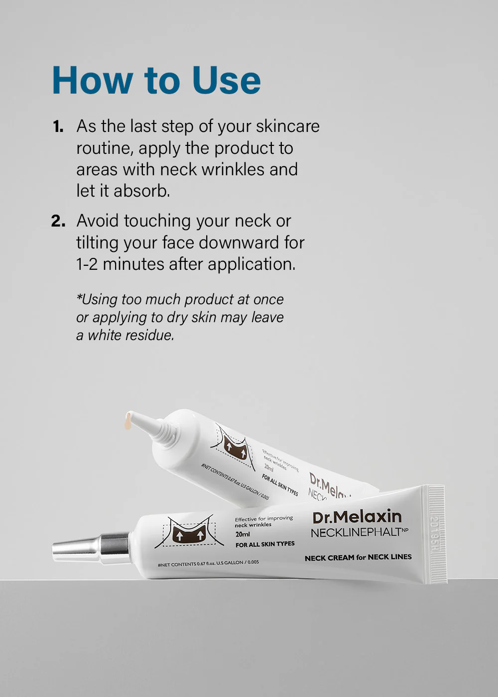 Dr. Melaxin Necklinephalt Neck Cream 20ml - Image 5