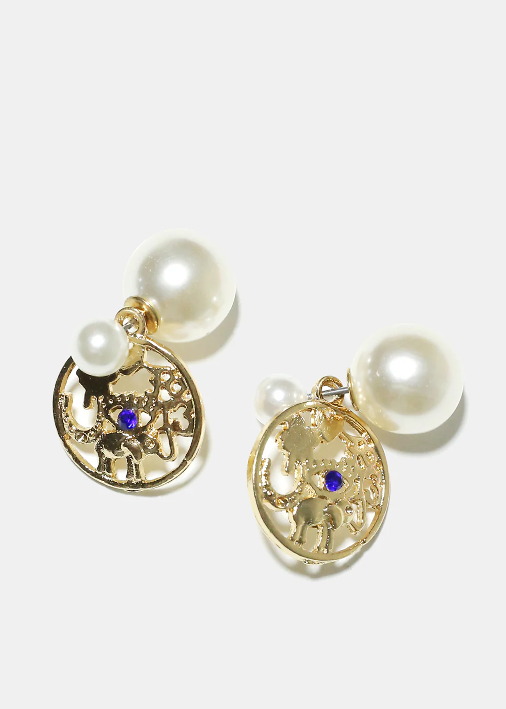Elephant Pearl Earrings - Image 2
