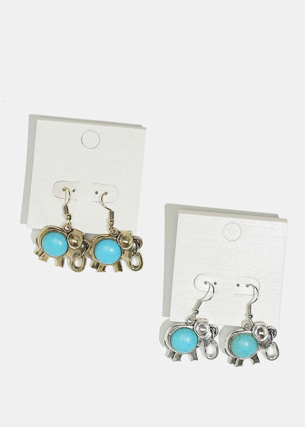 Elephant Stone Dangle Earrings - Image 2