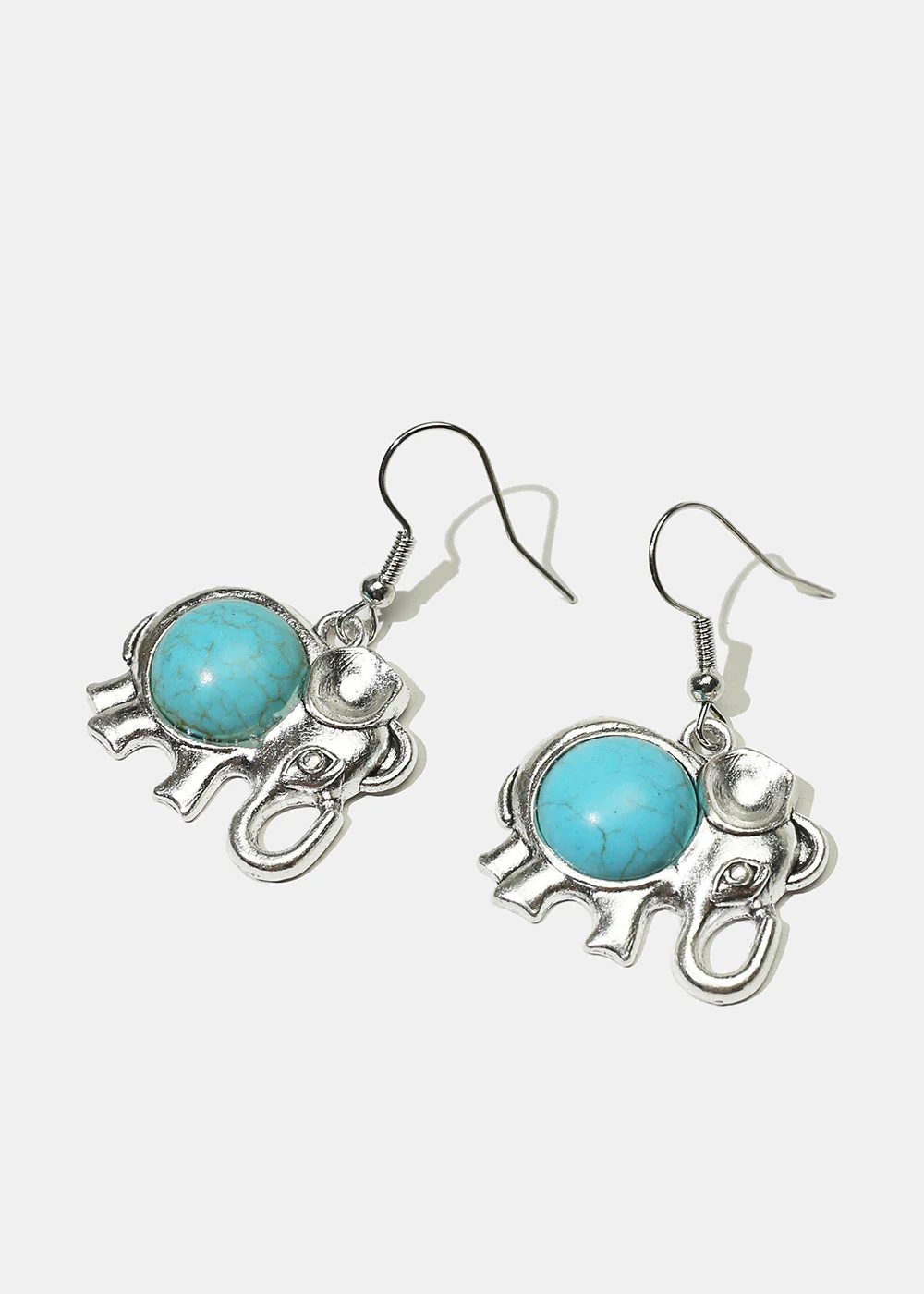 Elephant Stone Dangle Earrings - Image 3