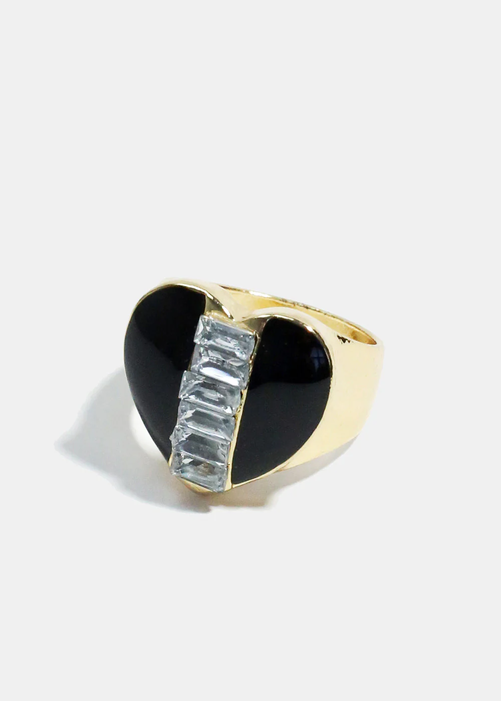 Enamel & Gemstone Heart Ring - Image 3