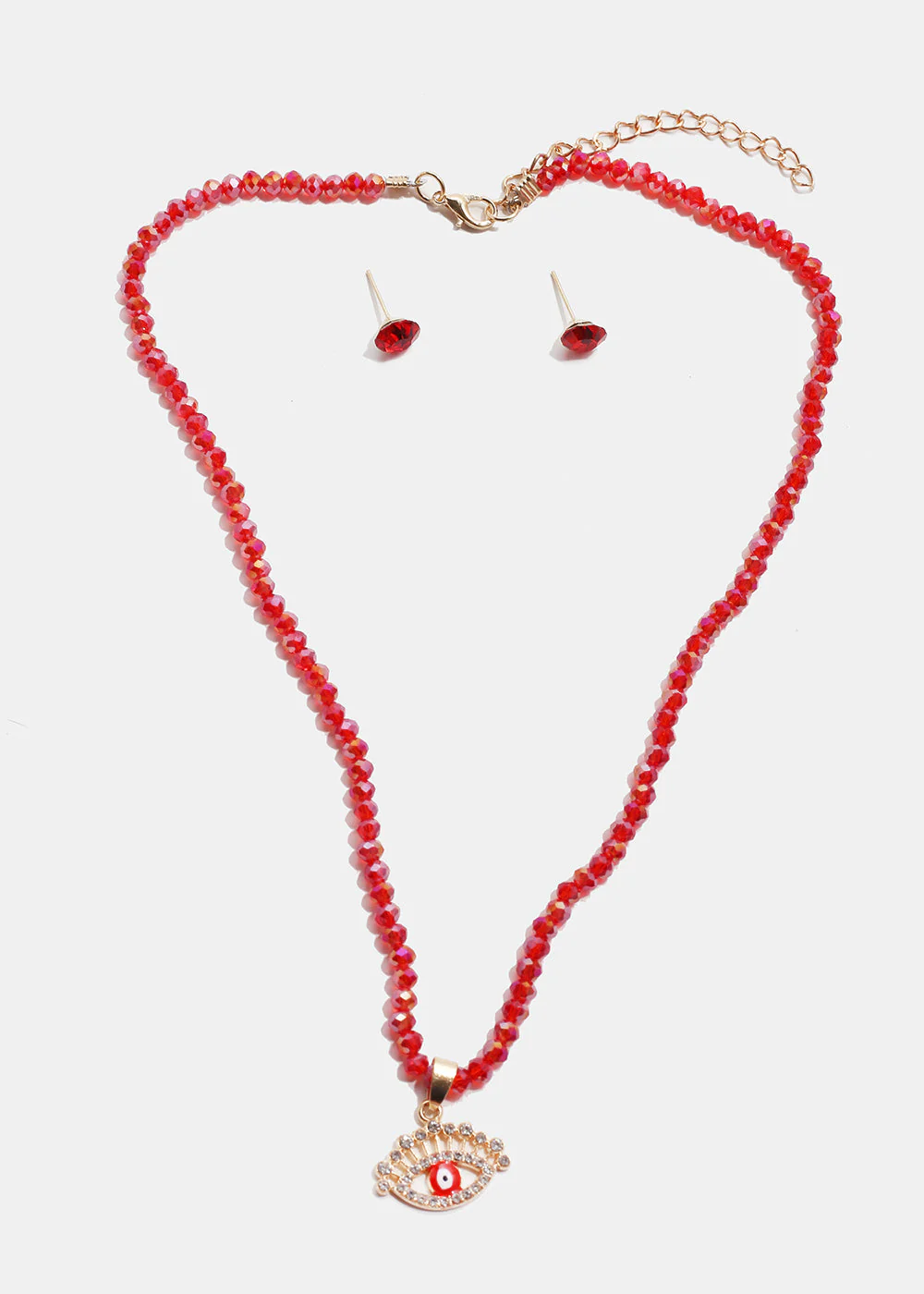 Evil Eye Beaded Necklace - Image 2