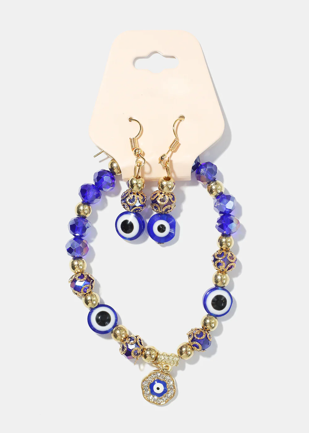 Evil Eye Bracelet & Earring Set - Image 2