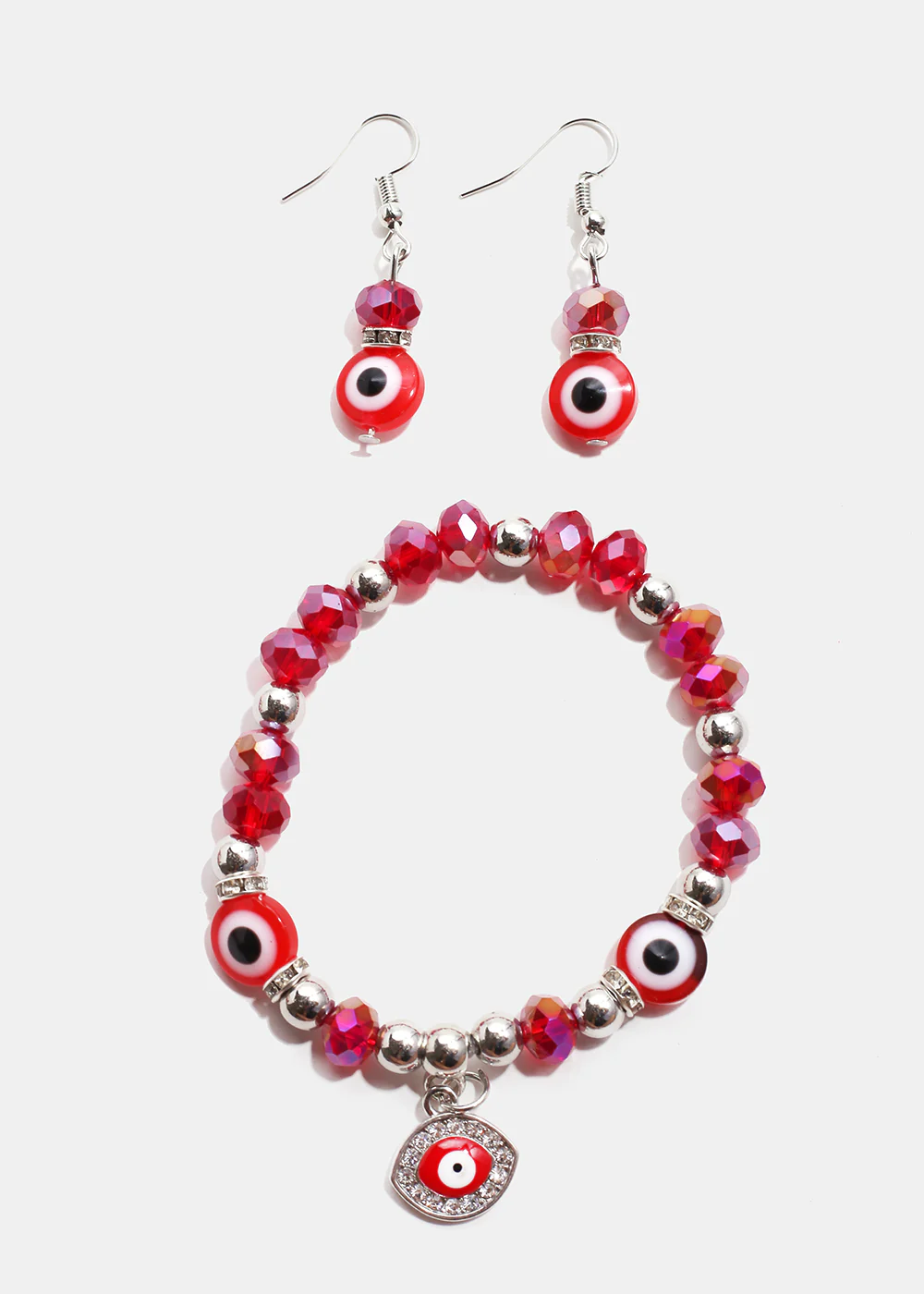 Colorful Evil Eye Bracelet & Earring Set - Image 12