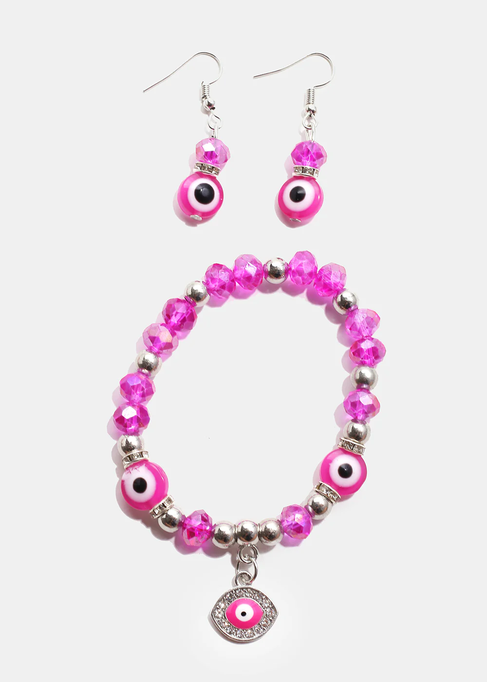 Colorful Evil Eye Bracelet & Earring Set - Image 8
