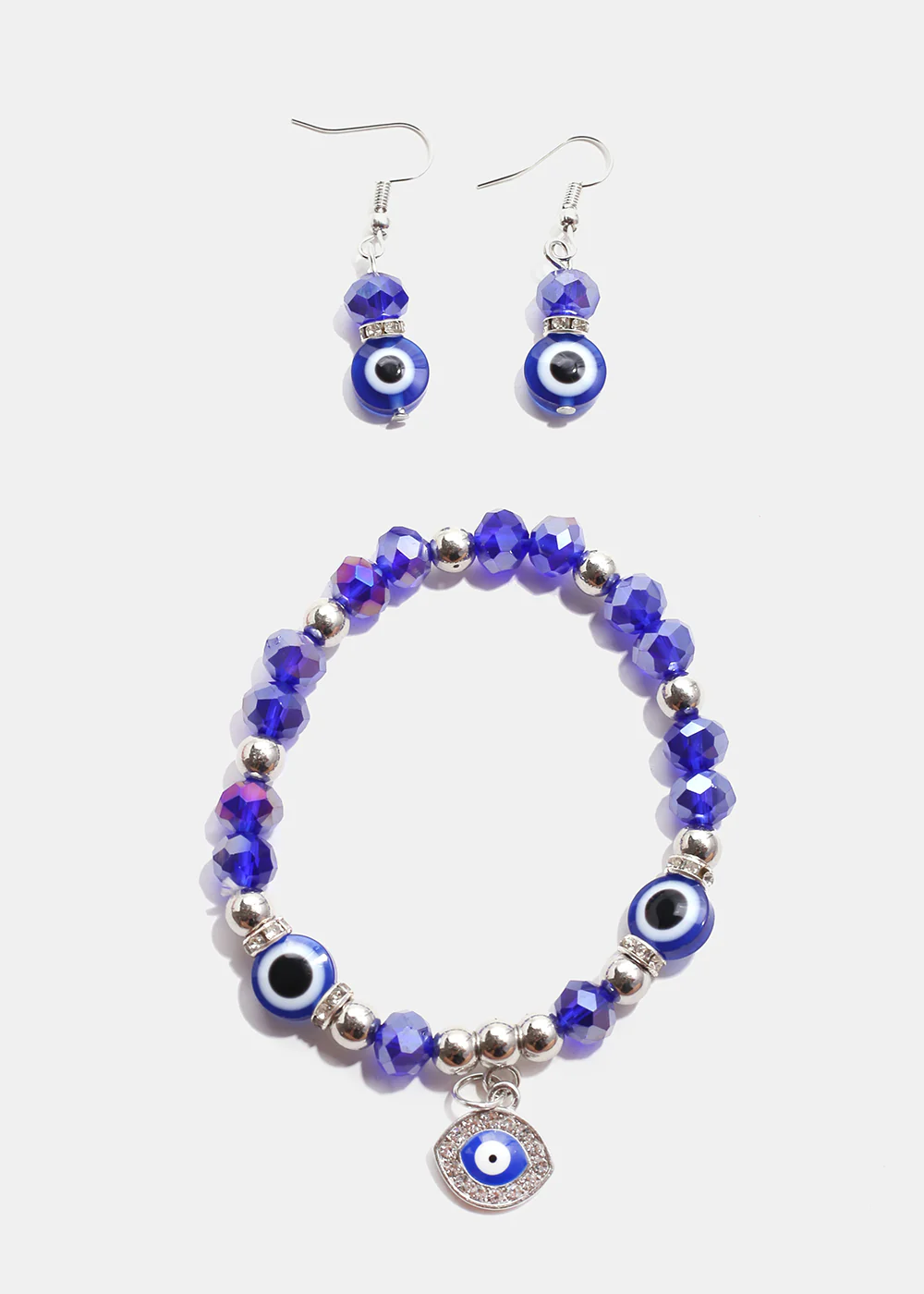 Colorful Evil Eye Bracelet & Earring Set - Image 9