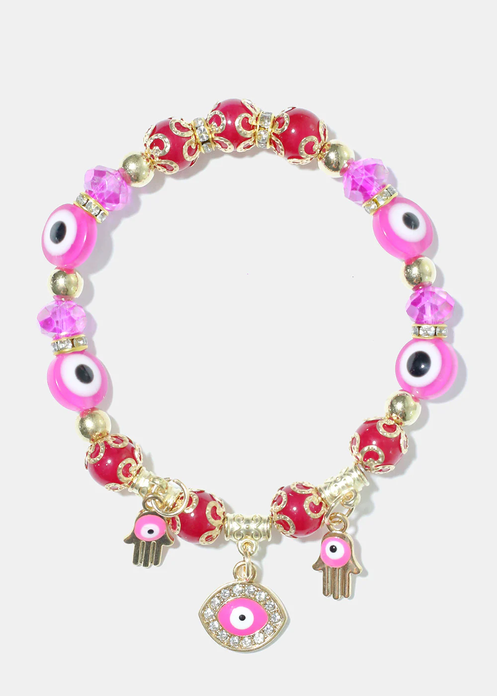 Evil Eye Colorful Bead Bracelet - Image 12
