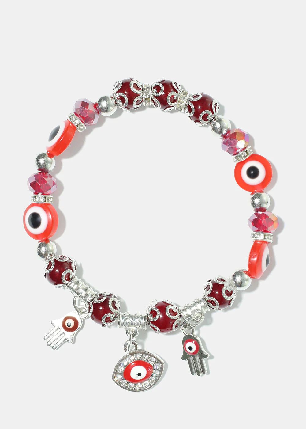 Evil Eye Colorful Bead Bracelet - Image 13