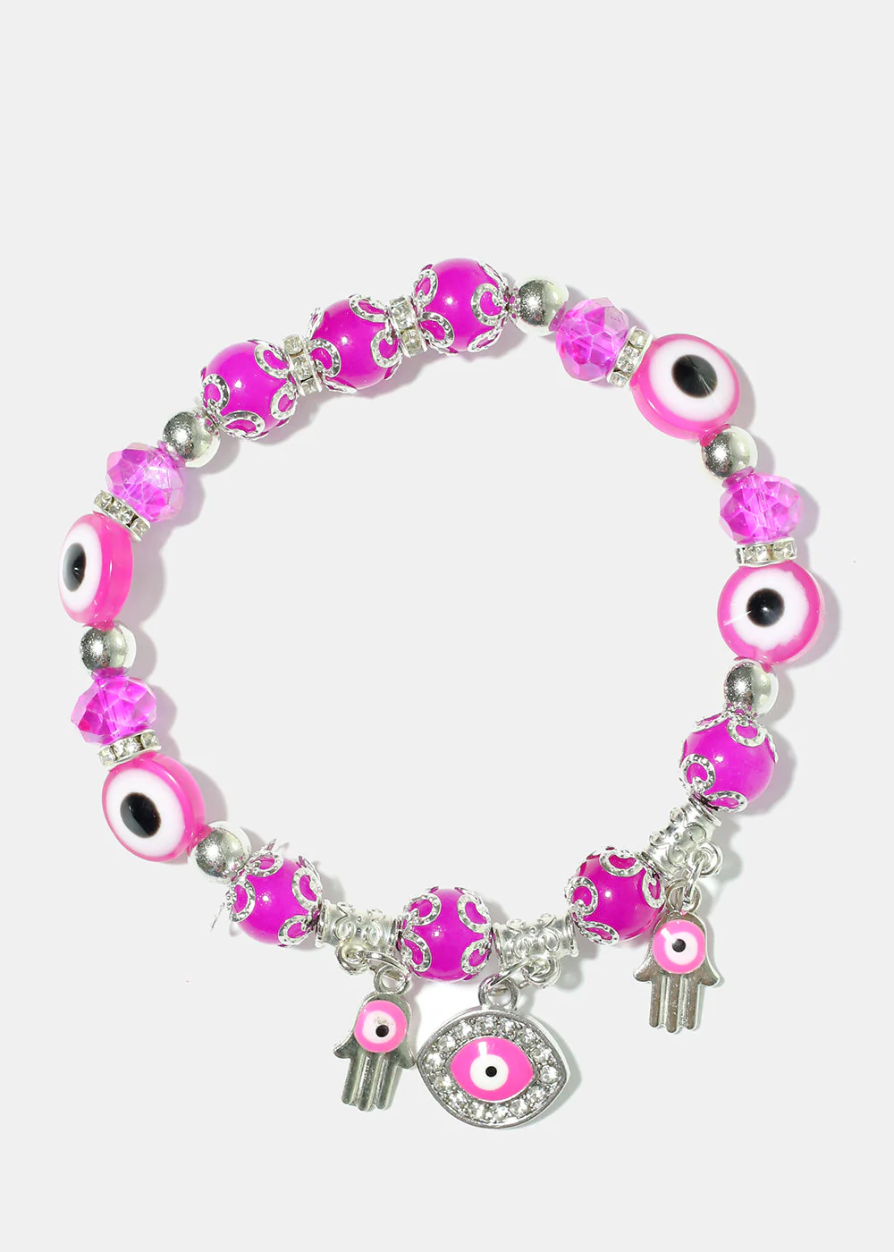 Evil Eye Colorful Bead Bracelet - Image 3
