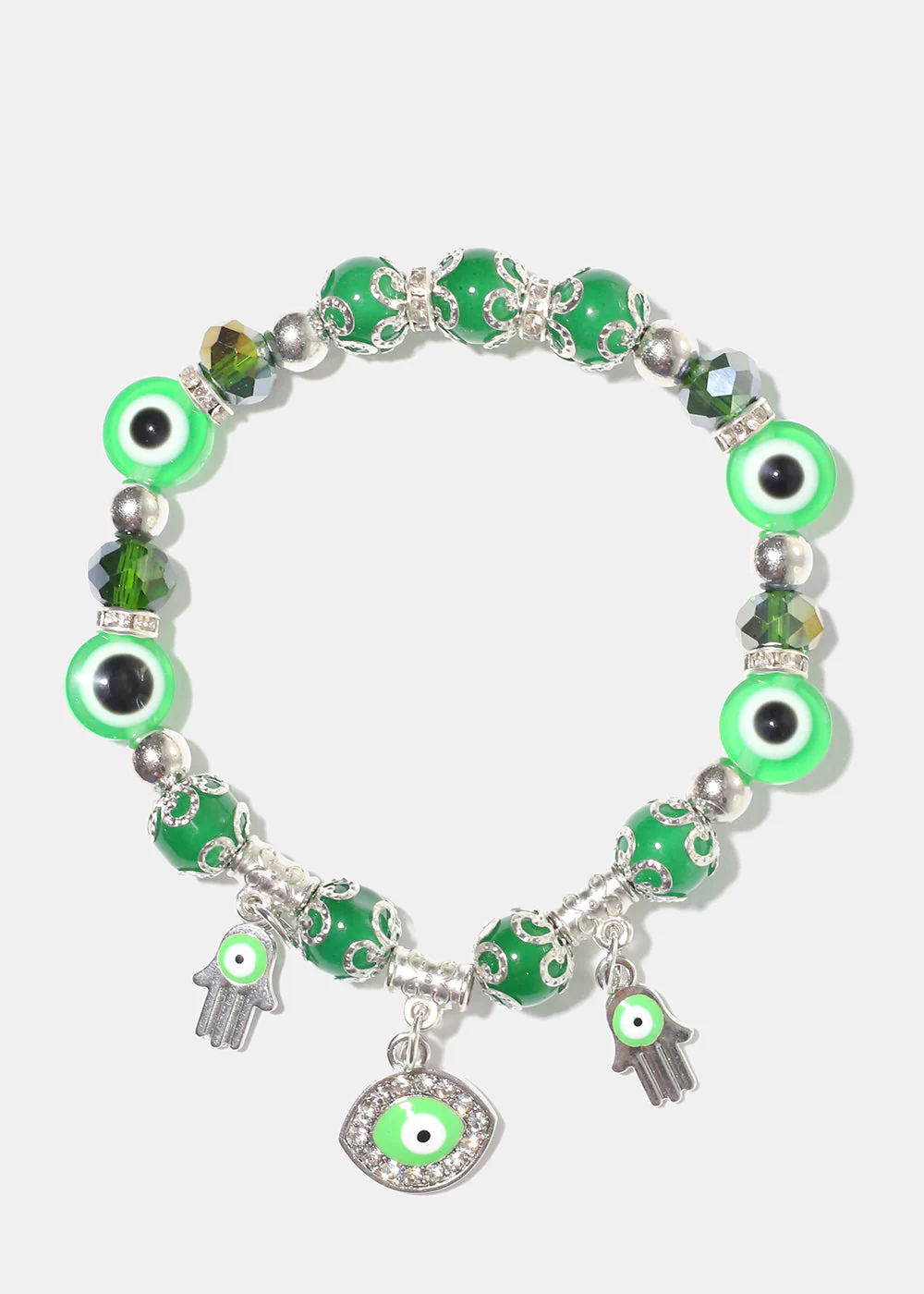 Evil Eye Colorful Bead Bracelet - Image 4