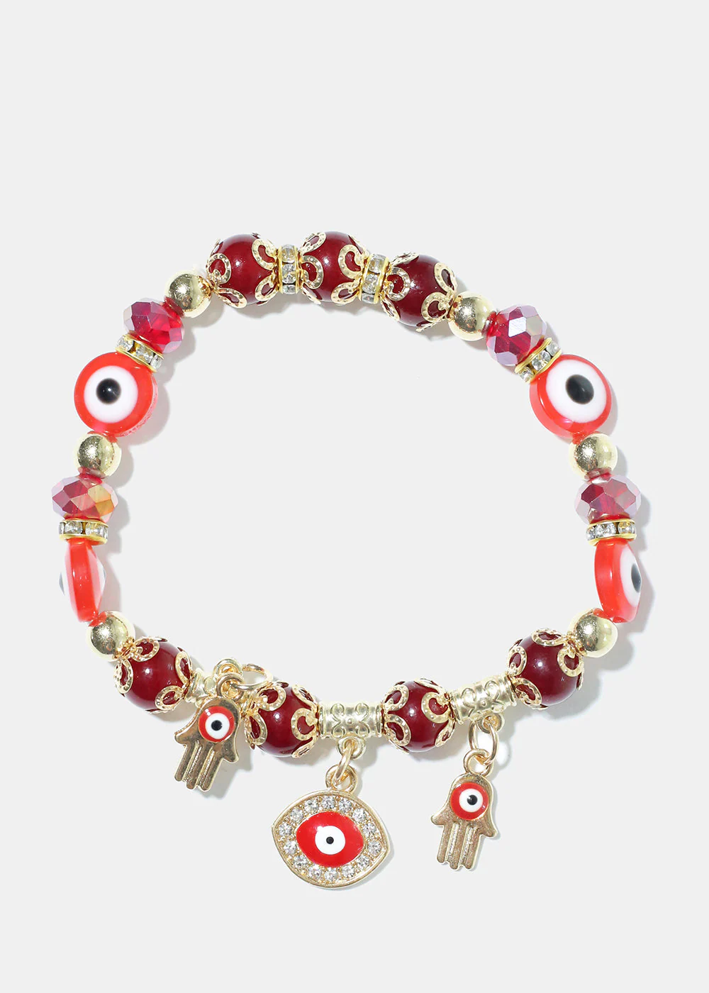 Evil Eye Colorful Bead Bracelet - Image 9