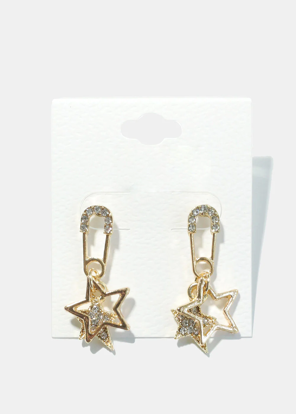 Evil Eye Dangle Charm Hoop Earrings - Image 5