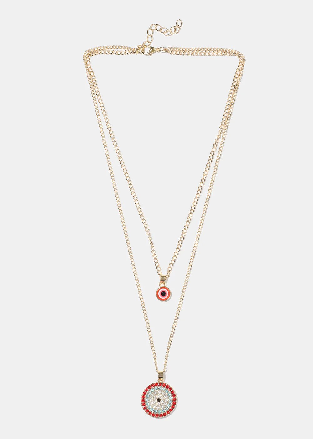 Evil Eye Layered Necklace - Image 2