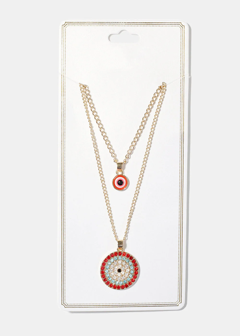 Evil Eye Layered Necklace - Image 3