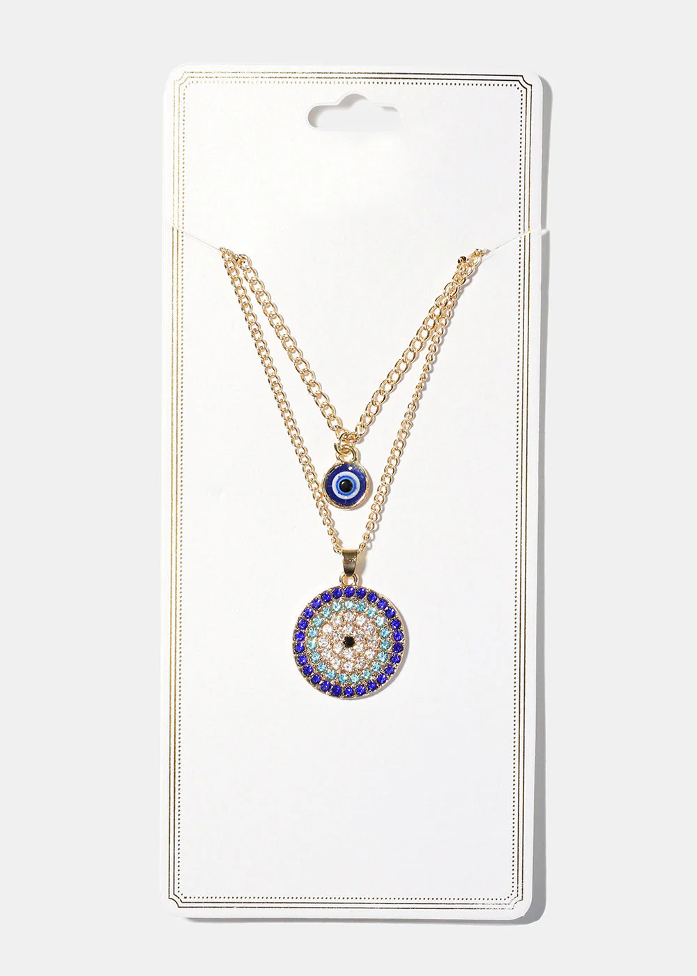 Evil Eye Layered Necklace - Image 4