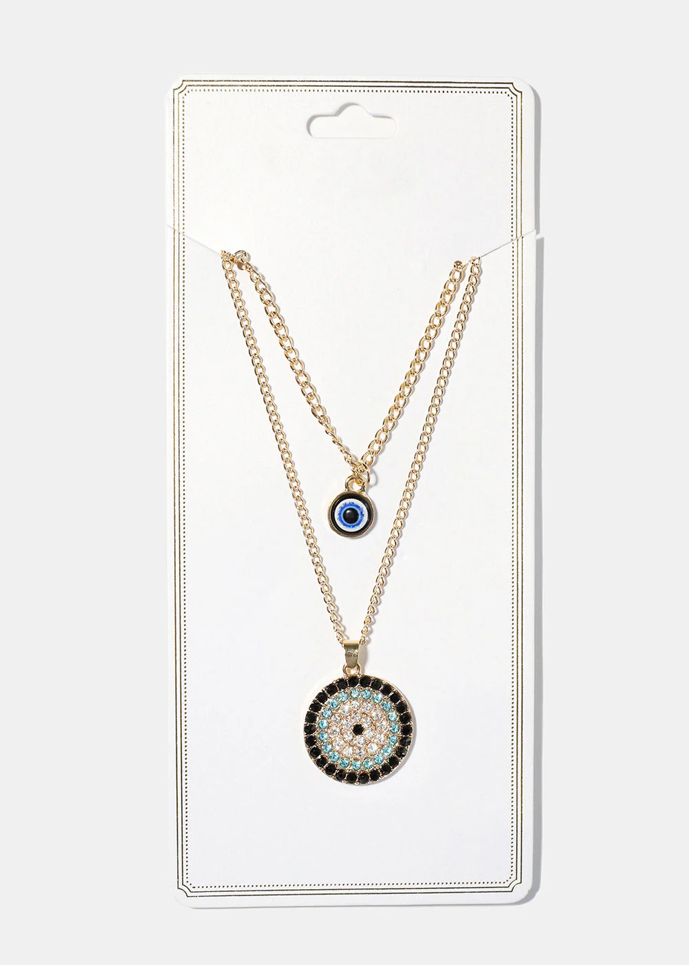 Evil Eye Layered Necklace - Image 7
