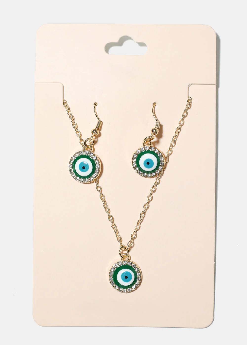 Evil Eye & Necklace Earring Set - Image 4