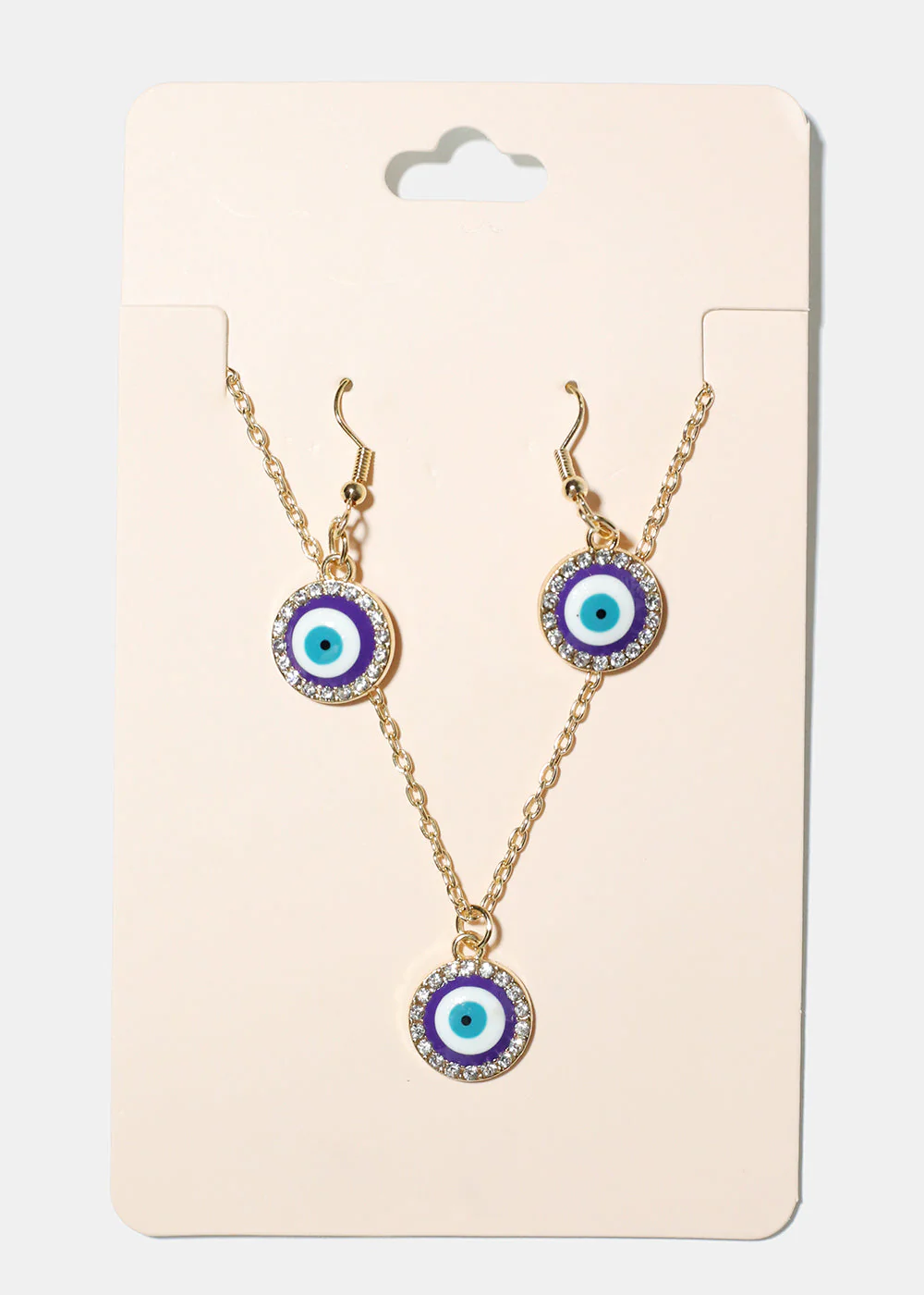 Evil Eye & Necklace Earring Set - Image 7