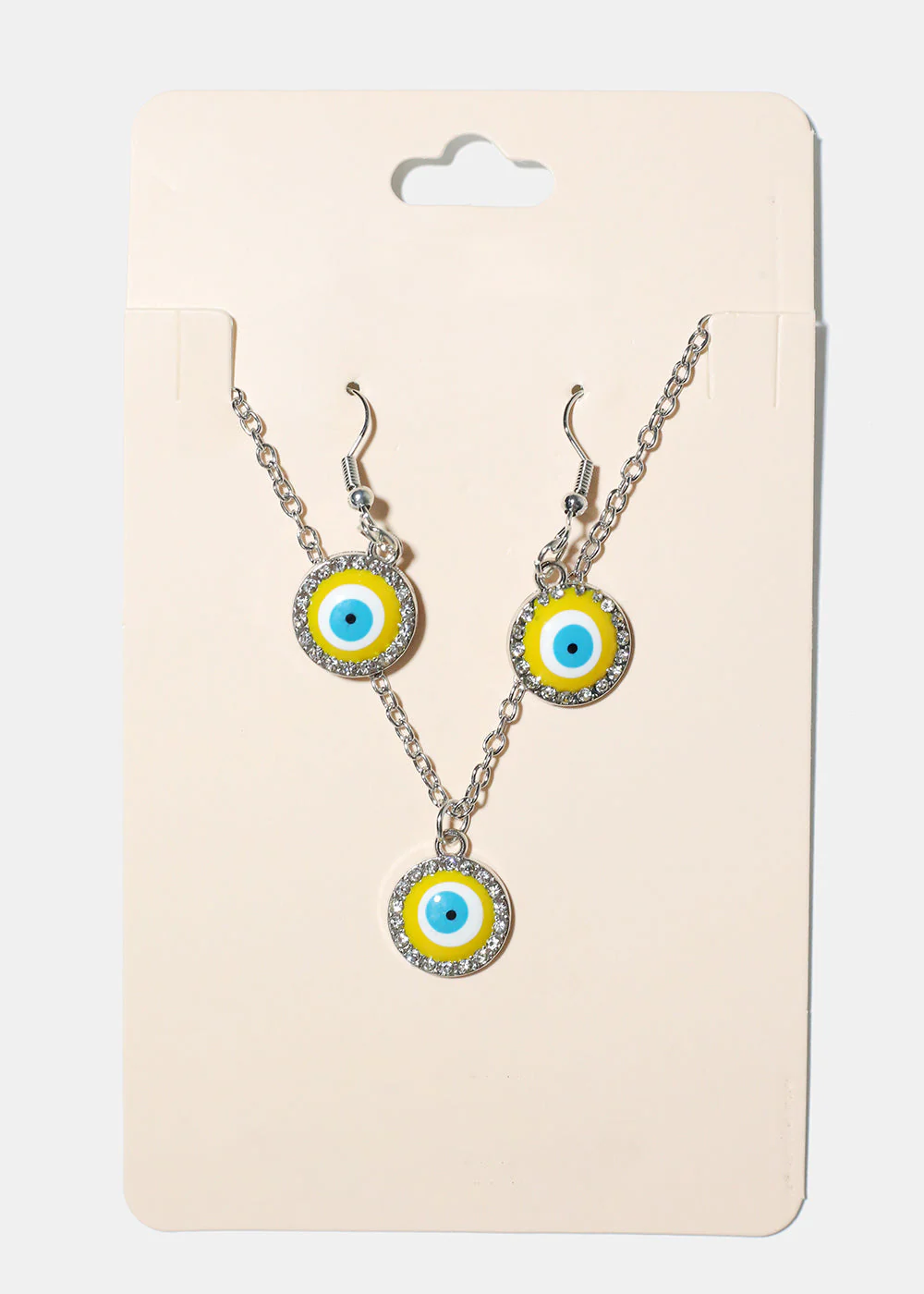 Evil Eye & Necklace Earring Set - Image 8