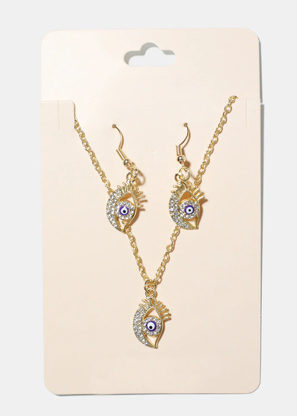 Evil Eye Necklace & Earring Set - Image 11