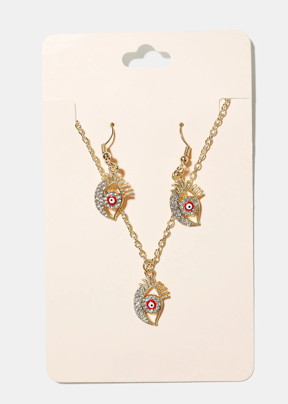 Evil Eye Necklace & Earring Set - Image 12