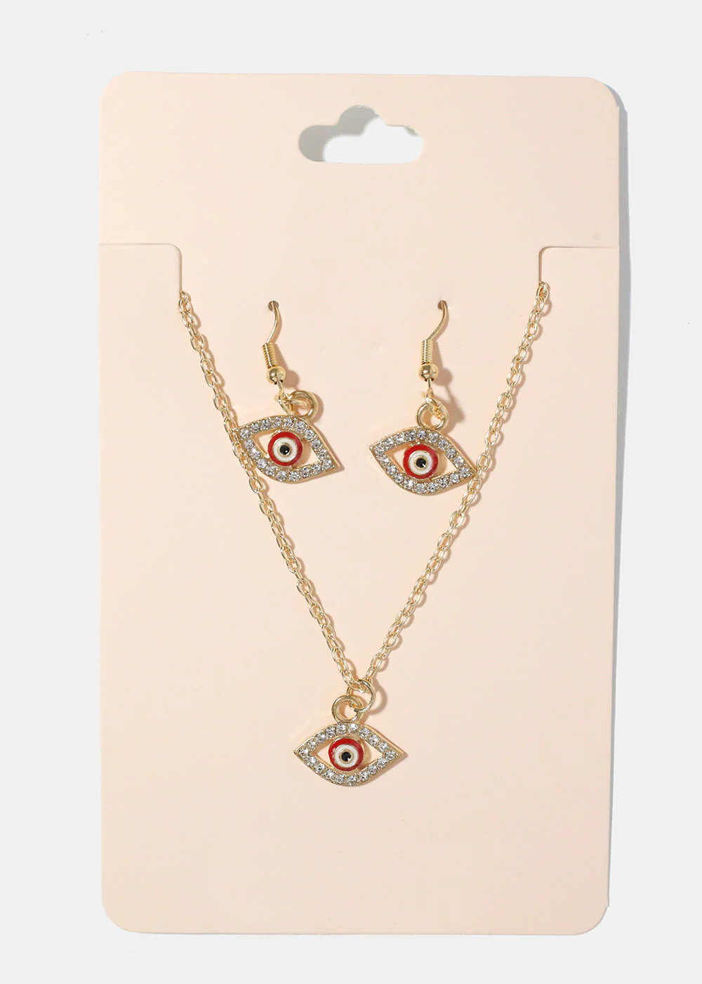 Evil Eye Necklace & Earring Set - Image 11