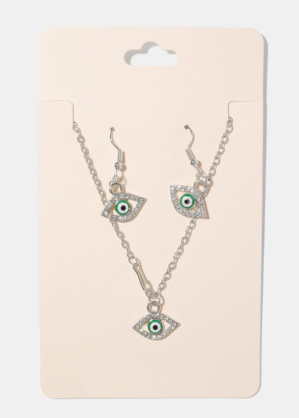 Evil Eye Necklace & Earring Set - Image 13