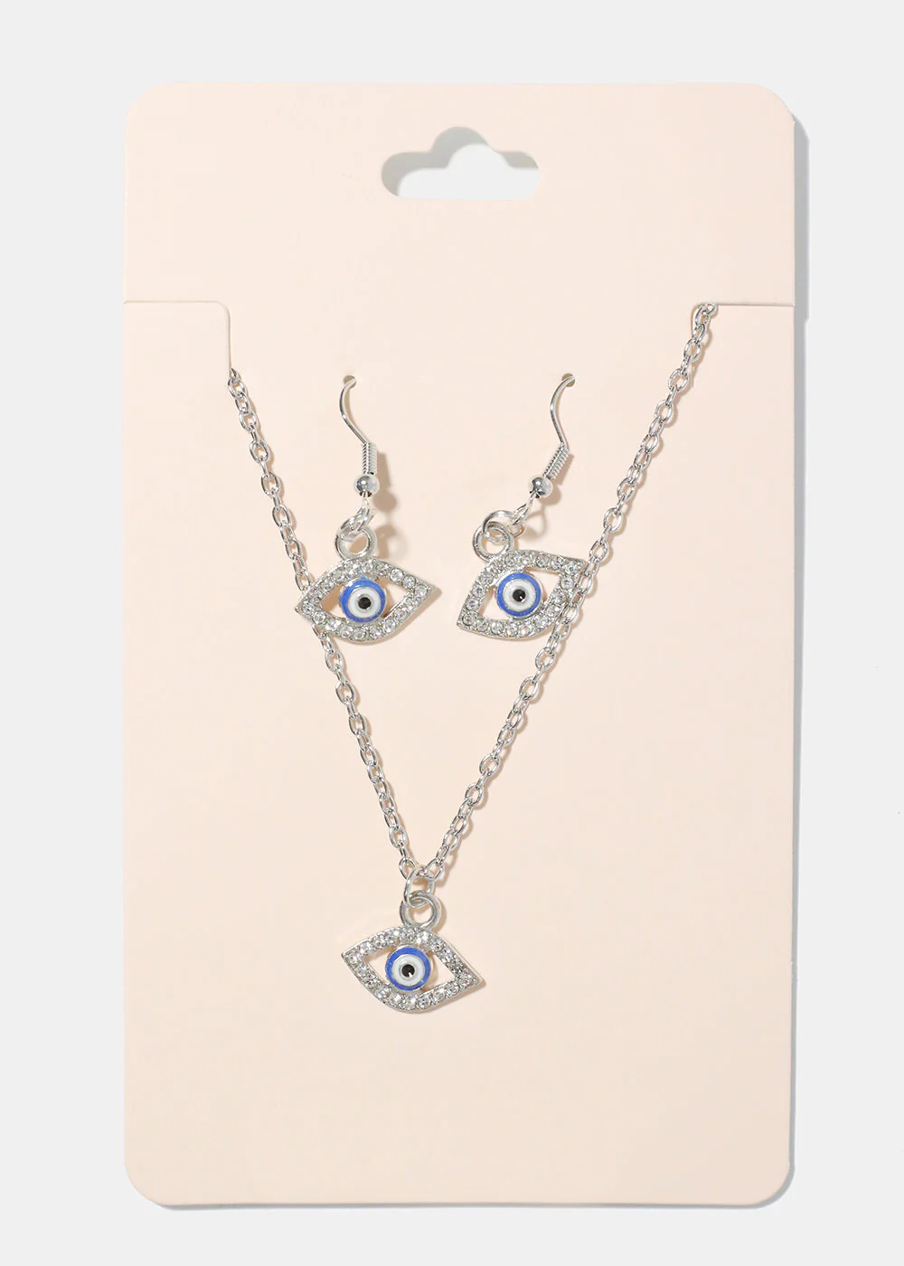 Evil Eye Necklace & Earring Set - Image 3