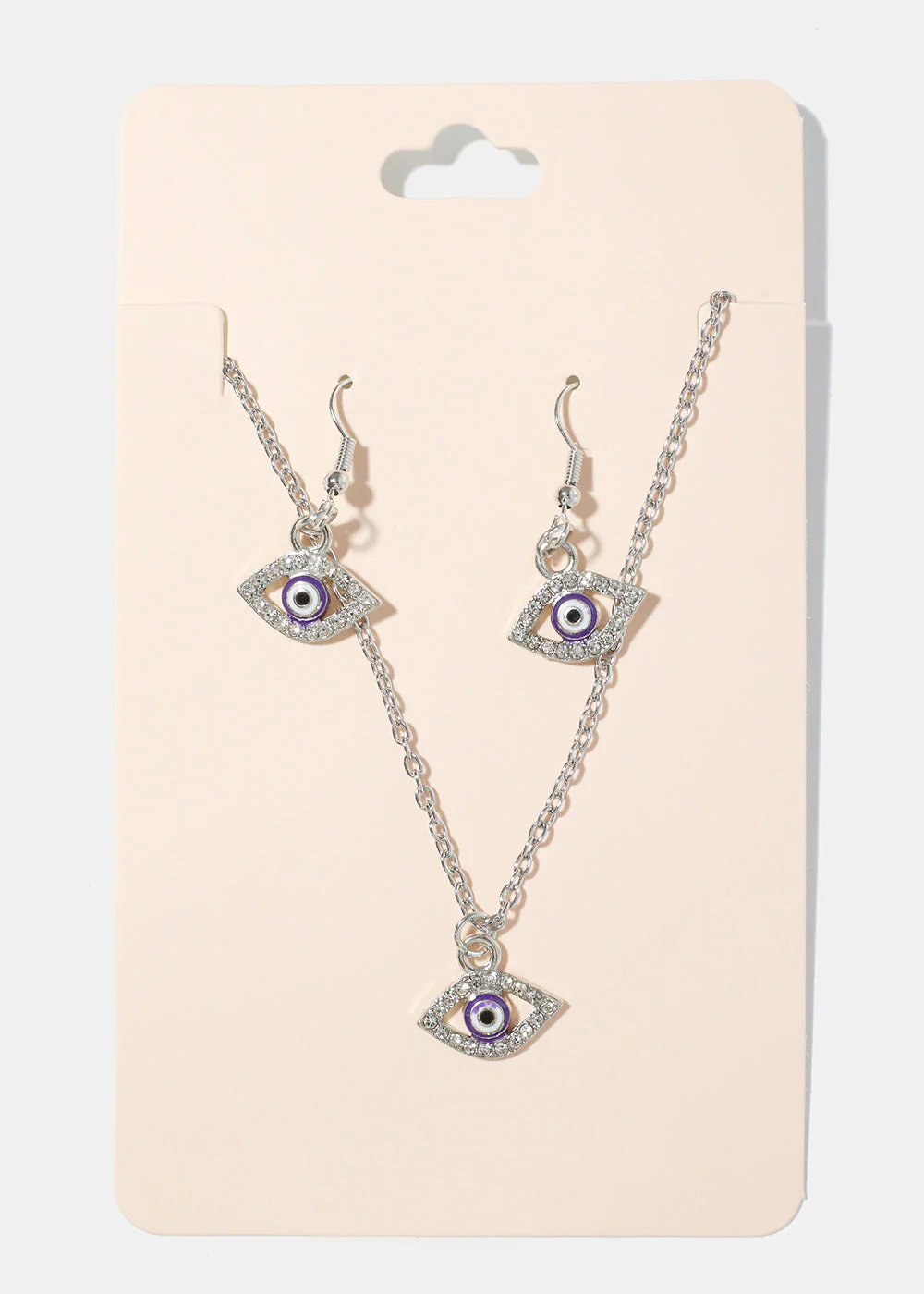 Evil Eye Necklace & Earring Set - Image 6