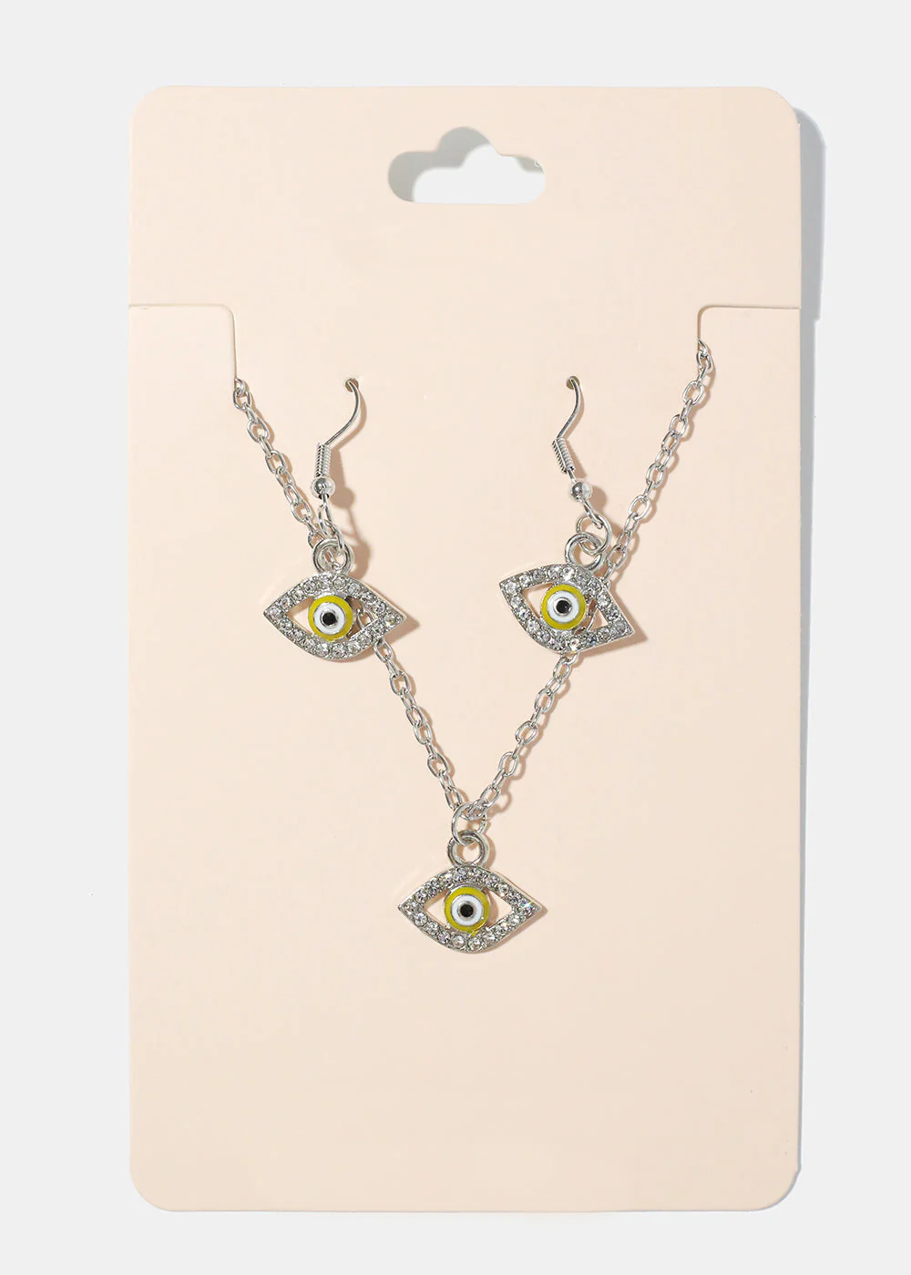 Evil Eye Necklace & Earring Set - Image 7