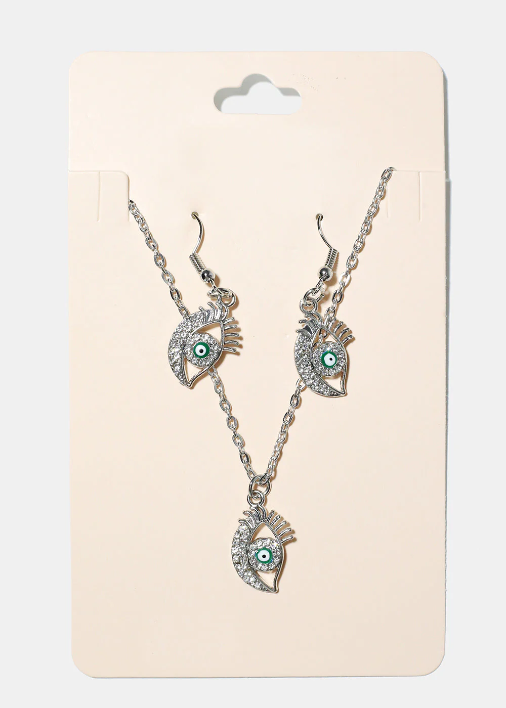 Evil Eye Necklace & Earring Set - Image 6