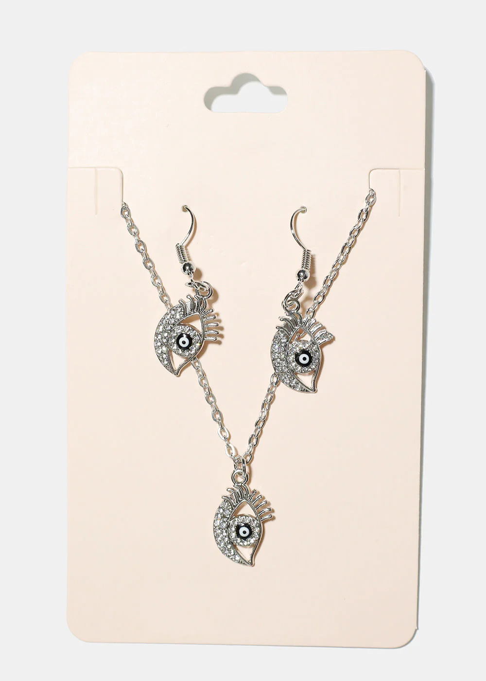 Evil Eye Necklace & Earring Set - Image 7