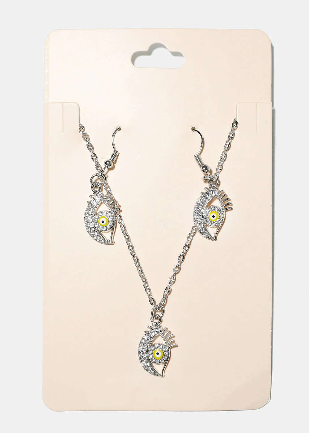 Evil Eye Necklace & Earring Set - Image 8